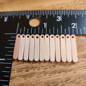 12 Earring Blanks Natural Untreated Veg Tanned Leather Handmade Earring Blanks